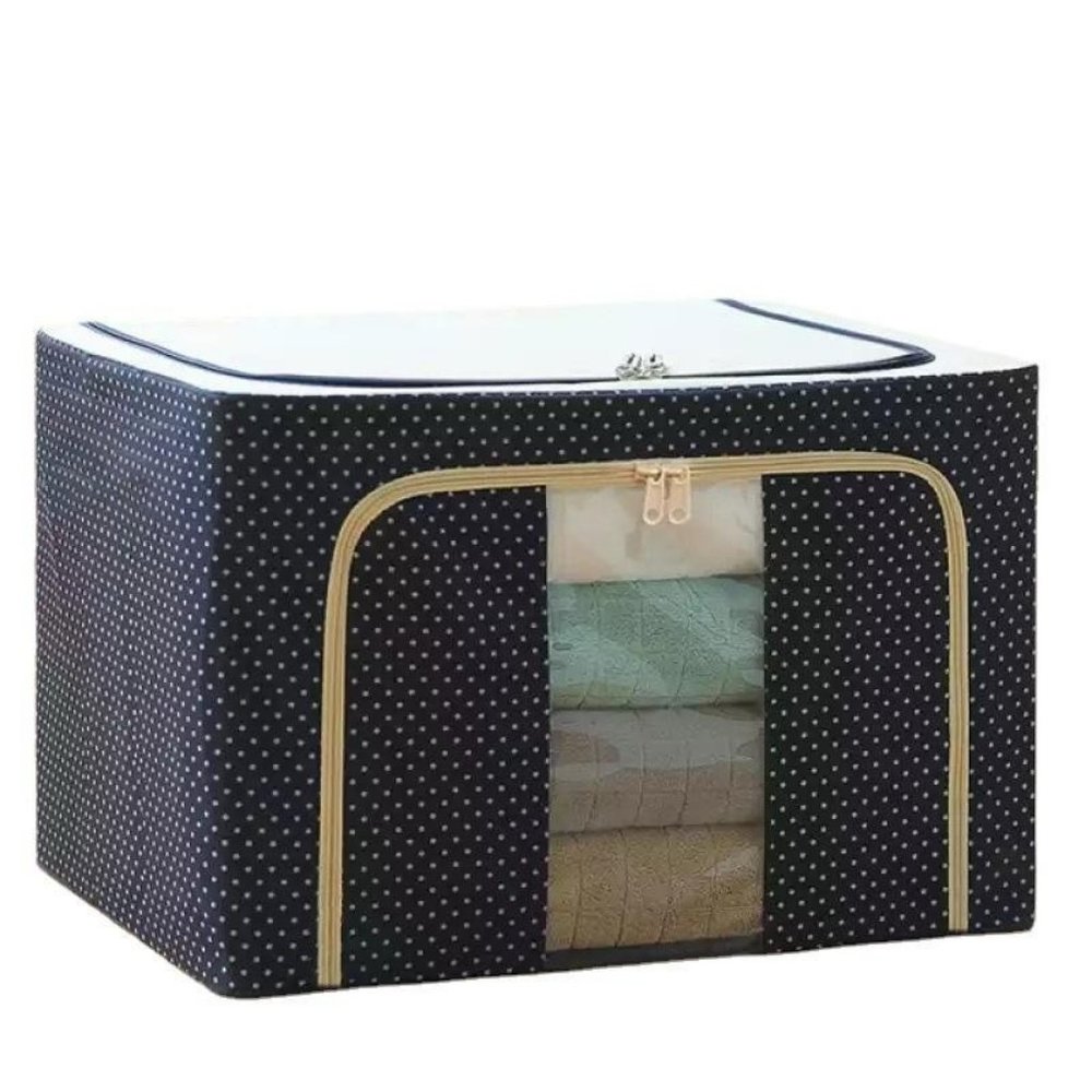 Oxford cloth Steel Frame Stackable Container Organizer quilt storage box